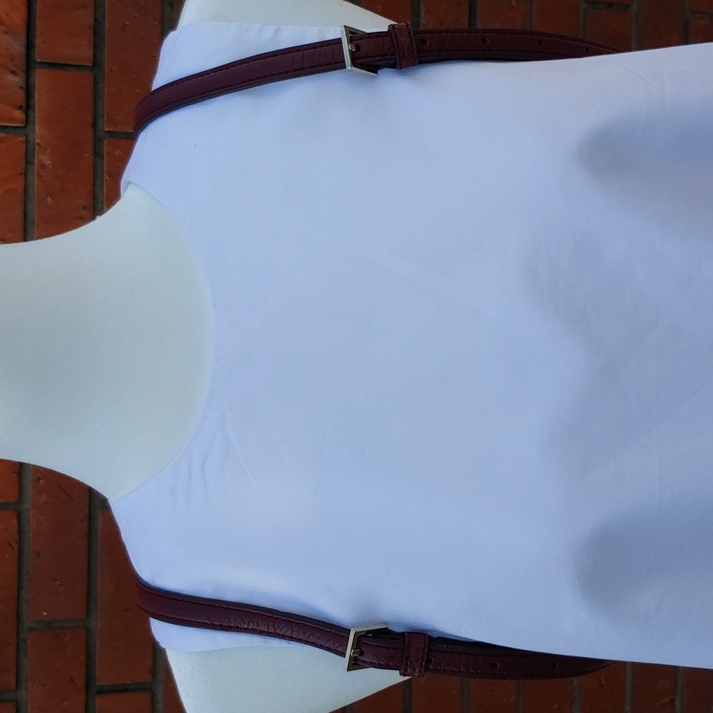 Kate Spade New York Mini Caden Carter Leather Women's Backpack Bag in Burgundy - Picture 16 of 16